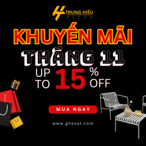 Big sale nội thất sắt: Khuyến mãi tháng 11 với nhiều ưu đãi cực hấp dẫn