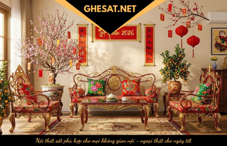 Chào xuân 2026 - Nội thất sắt bền vững cùng Trung Hiếu Decor