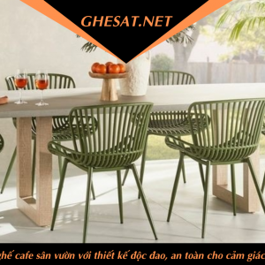 Chọn bàn ghế sắt cho quán cafe sân vườn - Những quy tắc cần tuân thủ