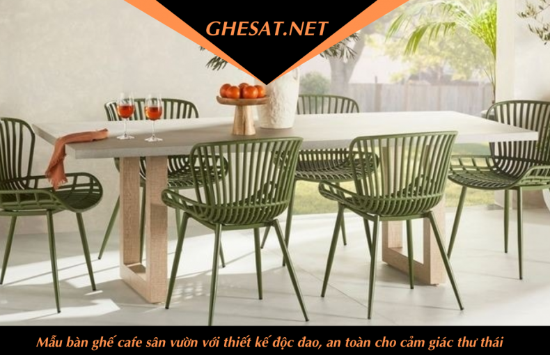 Chọn bàn ghế sắt cho quán cafe sân vườn - Những quy tắc cần tuân thủ